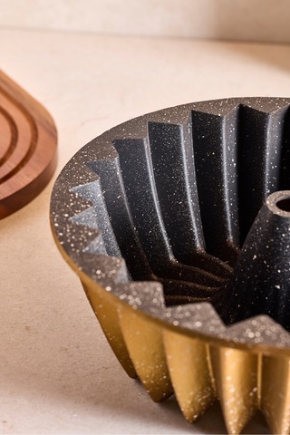 Cake Pro Döküm Yıldız Gold Kek Kalıbı Gold