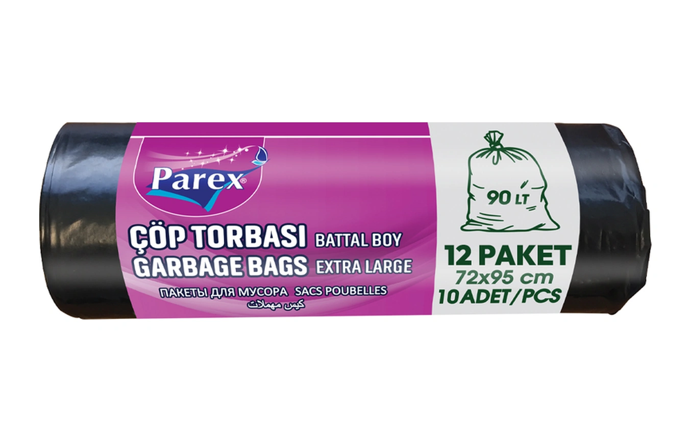 Professional 10'lu Çöp Torbası Battal Boy 72 X 95 Cm Onikili Paket