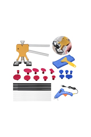 Youmex "29 Parçalı Boyasız Çizik Onarım Seti - Avrupa Standart Yapıştırıcı Tabancası Ve Çekme Aparatı Dahil"