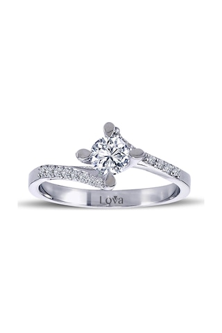 Lova Toplam 0,55 Karat Pırlanta Tektaş Yüzük - 1070063