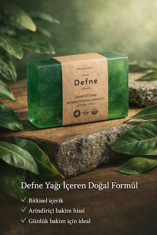 Defne Yağlı Cilt Bakım Sabunu - 120 Gr Defne
