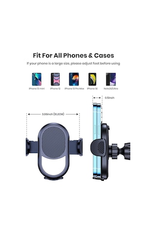 Araç Içi Otomatik Elite Versiyon Telefon Tutucu Cam Ve Torpido