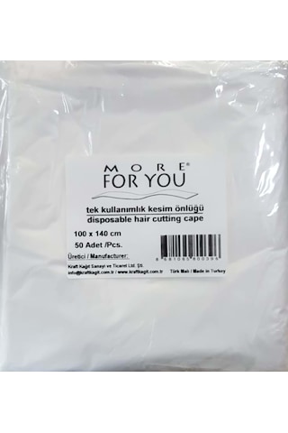 More For You Tek Kullanımlık Kesim Önlüğü 100 x 140 CM 50 Adet