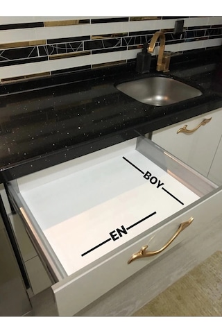 Çekmece İçi Desenli Gri Kaşıklık Antibakteriyel 67x49 Gri