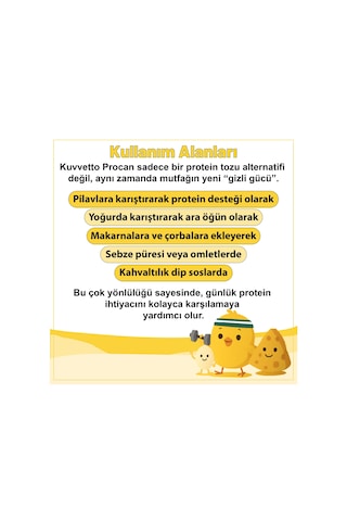 Kuvvetto Procan Yumurta Ve Peynir Tozu Karışımı 200 Gram