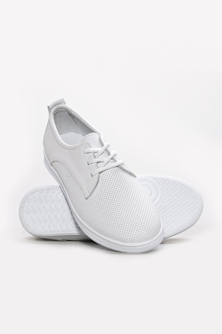 Fast Step Hakiki Deri Kadın Casual Ayakkabı 313za1016lzr Beyaz - Beyaz