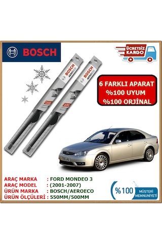 Ford Mondeo Ön Silecek Takımı Bosch  Aero Twin (2002-2007)