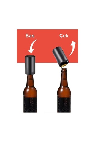 Aee Pratik Kapak Açacak Otomatik Şişe Kapağı Açıcı Şişe Kapağına Tak Bas-bırak Mekanizmalı Manyetik Diğer