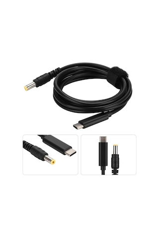 Wozlo Usb 3 1 Type C To 5 5x2 5/2 1mm Çevrici Şarj Kablosu
