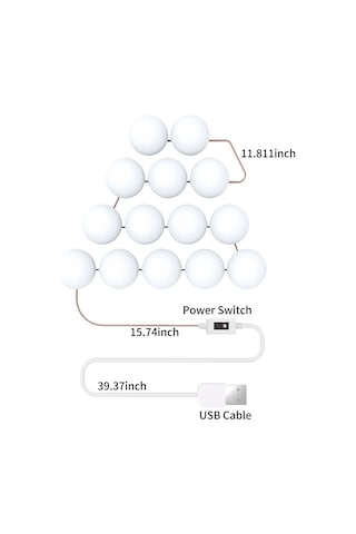 Vkemall 10 Adet Led Makyaj Aynası Işıkları Akıllı Sensör Kontrolü Tuvalet Aynası Işıklar