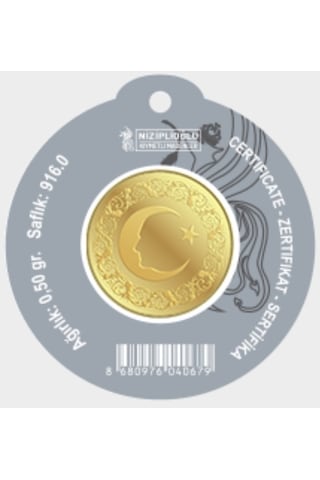 0.50 Gram 22 Ayar Altın