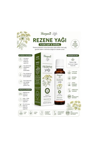%100 Saf Rezene Yağı 20 Ml - Rahatlatıcı Bakım Yağı