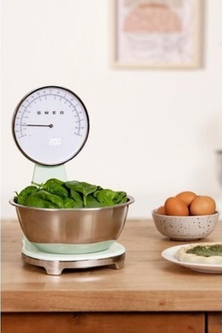 Smeg 50's Style Retro Pastel Yeşil Analog Mutfak Tartısı Ksf01pgww Beyaz - Pembe