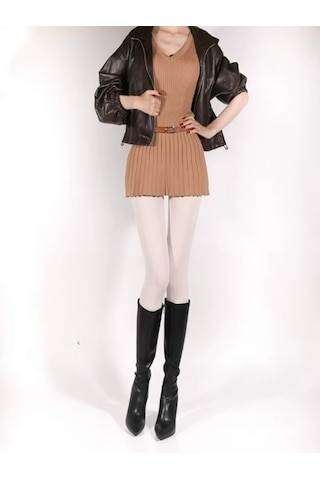 Ece's Design Külotlu Çorap Elegant 120d Pamuk Astarlı W8539 Beyaz