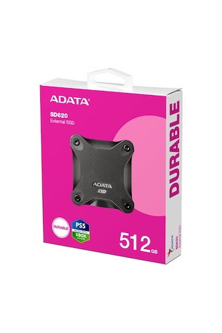 Adata 512 GB SD620 Usb 3.2 Gen2 SSD Harici Hard Disk Siyah