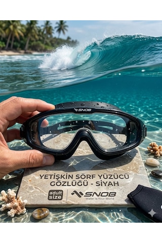 Yetişkin Sörf Yüzücü Gözlüğü Siyah Çok Renkli