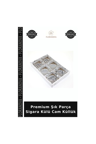 Premium Şık Parça Sigara Külü Cam Küllük