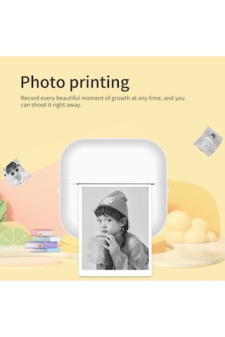 Vkemall Bluetooth Bağlantılı Taşınabilir Mini Hata Yazıcısı X7 - Öğrenciler İçin Pratik Termal Etiket Yazıcı