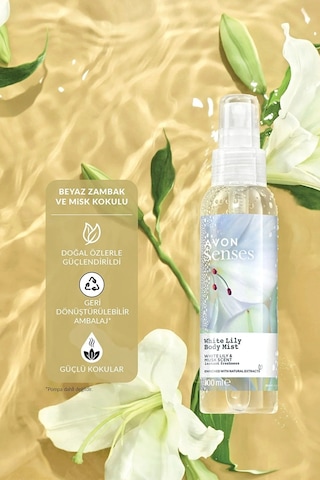 Avon Senses White Lily Vücut Spreyi 100 ML
