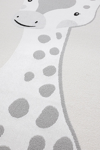 Sparkle Krem Gri Zürafa Figürlü Hayvan Figürlü Çocuk Odası Halısı Gri