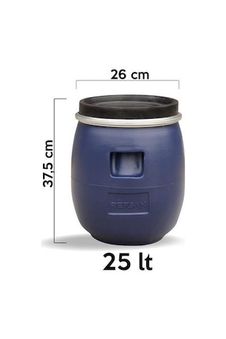 Plastik Varil Mavi Bidon 25 Litre
