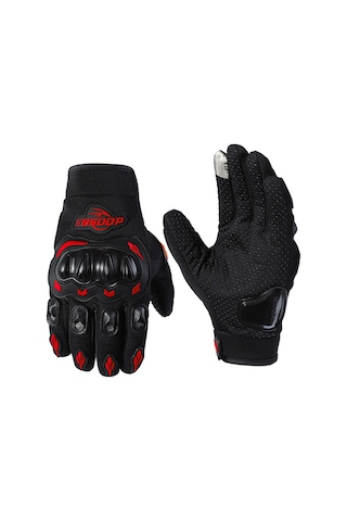 Yingfu Bsddp Motosiklet Eldiveni Rh-a0136: Dokunmatik, Kaymaz, Şok Emici Eldiven Kırmızı M Beden