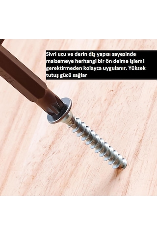 Sunta Vidası Matkap Uçlu Dın 7505 4x50 Mm 50 Adet
