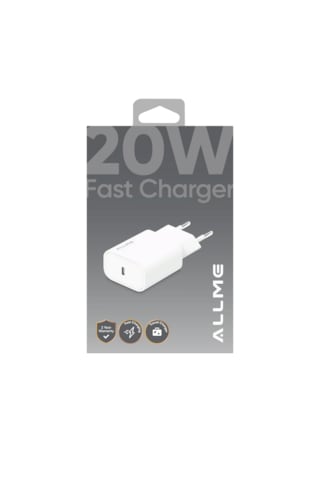 Allme Ss20atb 20w Pd Hızlı Şarj Adaptörü Beyaz