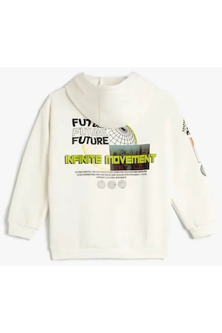 Koton Erkek Çocuk Sweatshirt Ekru 4wkb10007tk 24ky59000314 Y5915