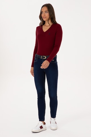 U.S. Polo Assn. Kadın Koyu Mavi Skinny Jean Pantolon 50317626-DN0023