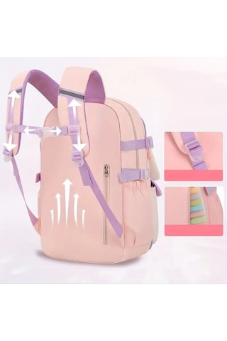 Relaxion 2175-1460 İthal Kore Tarzı Unisex Çocuk İlkokul Sırt Çantası Lacivert