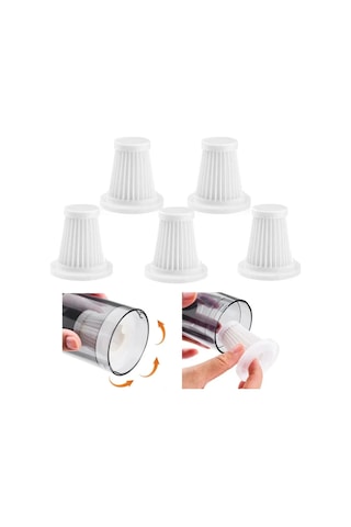 Blackbird Araç İçi Süpürge Hepa Filtresi 5 Adet