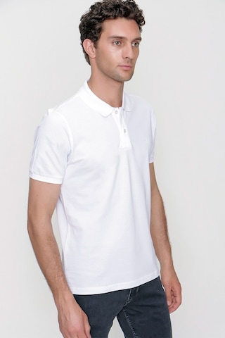Morven Erkek Beyaz Basic Polo Yaka Dynamic Fit T-shirt 25yc018012600 Beyaz
