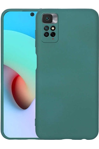 Noktaks - Xiaomi Uyumlu Xiaomi Redmi Note 11s Global - Kılıf İçi Kadife Koruyucu Mara Lansman Kapak - Koyu Yeşil