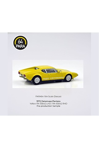 Para64 Detomaso 1972 Pantera Yellow Pa-55643-pm Çok Renkli
