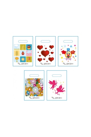 Blok Elgeçme Baskılı Poşet 100'Lü 22X33 N0 1