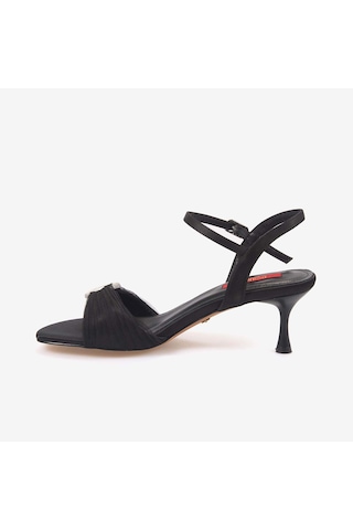 Rouge Kadın 7,5cm Topuklu Sandalet 1168 siyah