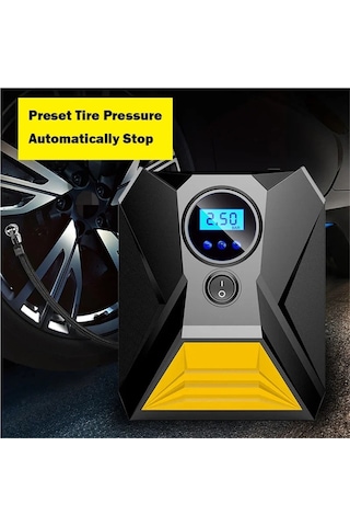 Jialan Dijital Araba Şişme Pompa Elektrikli Lastik Hava