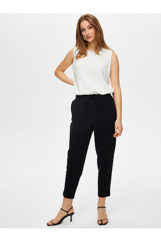 Faik Sönmez Comfort Fit Krep Örme Pantolon B00074-1 B00074-110 Siyah