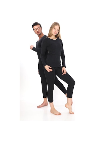 Sauna Suit Unisex Antrasit Kışlık Termal Içlik, Sıcak Tutan Pamuklu Yakmayan, Termal Takım, Termal Fanila Iclik Antrasit