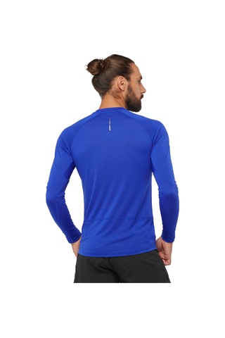 Salomon Cross Run Ls Tee M 19734 Lacivert