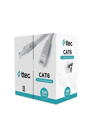 Ttec Kbl-cat6-23cca-ın100g İç Mekan Pvc Gri 100 Metre Kablo