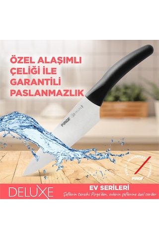 Pirge Deluxe Şef Bıçağı 21 Cm 71327 Siyah