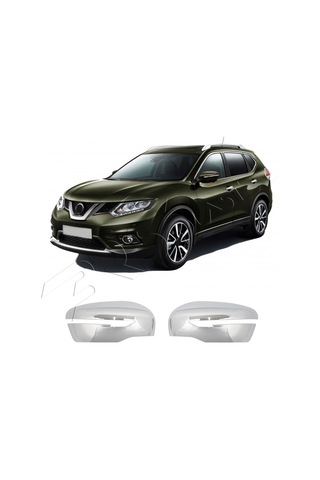 Nissan X-trail Uyumlu 2014 Ve Üzeri Ayna Kapağı 2 Parça Abs Krom Kaplama
