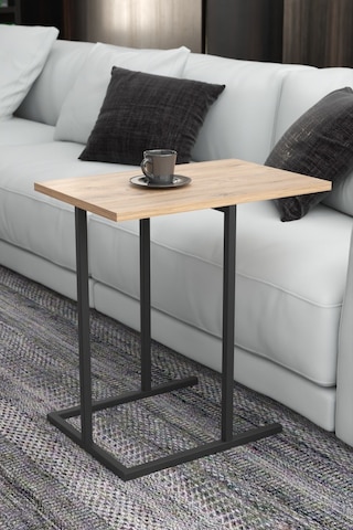 Retodesign Büyük Zigon Sehpa, Yan Sehpa 3110b Atlantik Çam - Siyah
