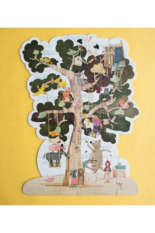 Londji My Tree Çift Taraflı Puzzle Canlı Renkler