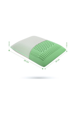 Viscofoam Aroma Terapi Hava Kanallı Ortopedik Yastık Visco Yastık Nane 60x40x16cm