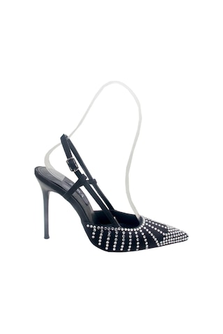 Kemal Tanca 856 1019 Kadın Topuklu Ayakkabı & Stiletto Siyah Taşlı