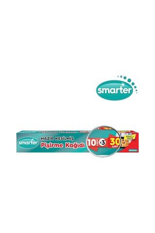 Smarter 3 Paket 30 Adet X 3 Yağlı Pişirme Kağıdı Hazır Kesilmiş