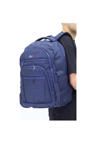 Ergonomik Ve Dayanıklı Su Geçirmez Okul Çantası Hafif, Şık Ve Geniş Hacimli Sırt Çantası Oklç003 Lacivert